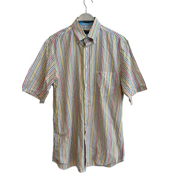 Paul & Shark Yachting Multi Stripe Sport Men’s Shirt Made in Italy Size: 41 - Picture 2 of 6